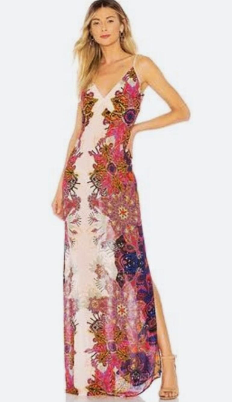 FREE PEOPLE WILDFLOWER PRINTED SLIP DRESS SIZE SMALL P